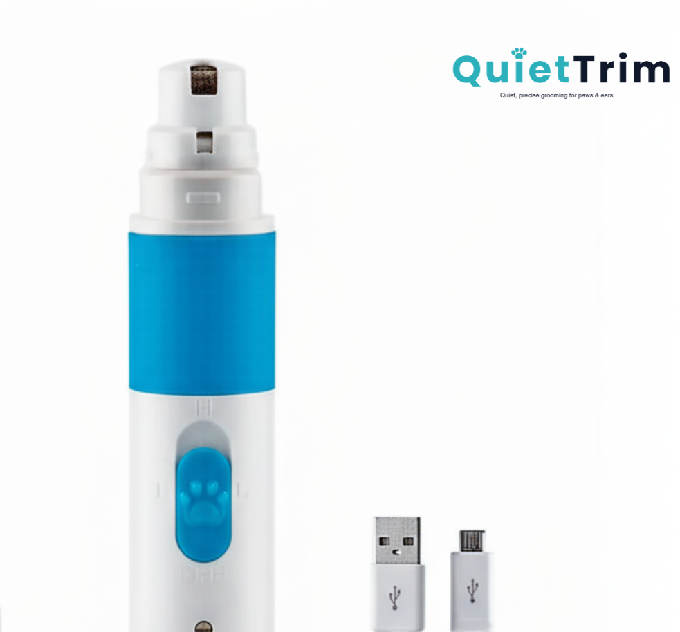 QuietTrim™ – Wiederaufladbare Krallenfeile für Haustiere