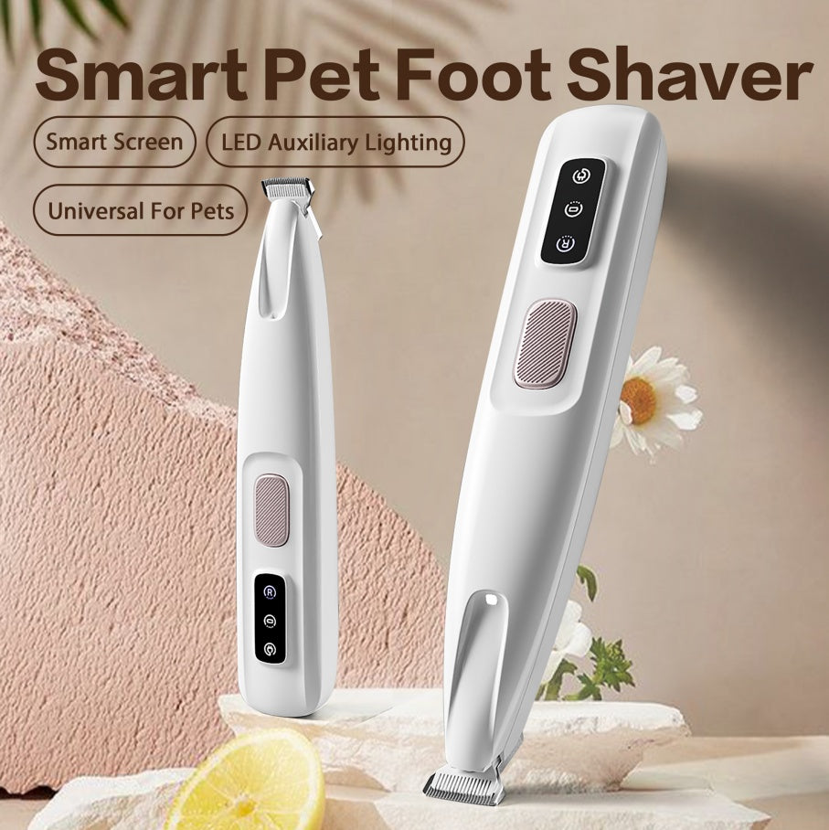 New Pet Paw Trimmer | Rechargeable Grooming Clipper with LED