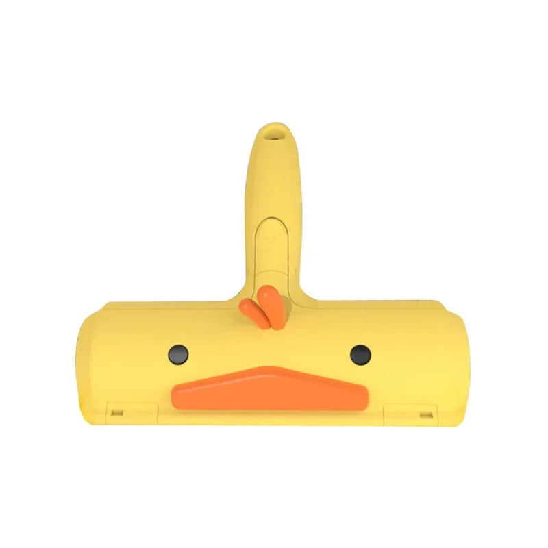 QuietTrim reusable duck-design pet hair remover brush