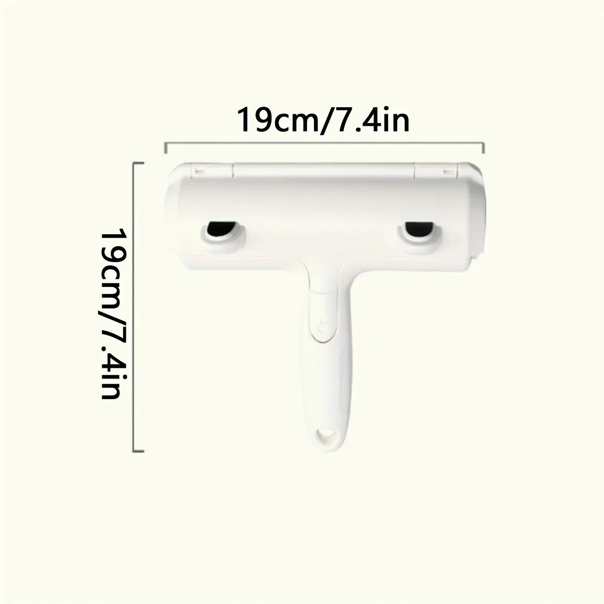 One-button release emptying the pet hair brush collection chamber
