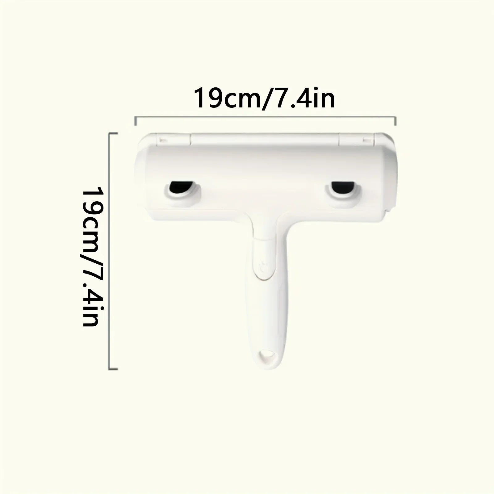 One-button release emptying the pet hair brush collection chamber